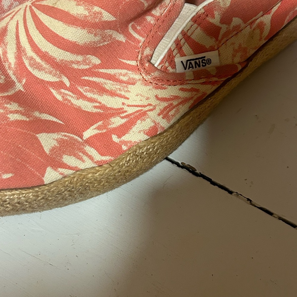 Vans Coral Floral Slip-On Sneakers shoes sz 8 floral - Picture 3 of 5